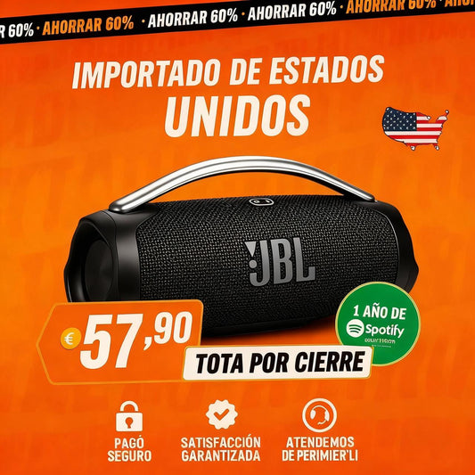 POTENCIA Y SONIDO INCREÍBLE ¡El ALTAVOZ JBL HA LLEGADO +1 Año de Suscripción a Spotify Premium Gratis