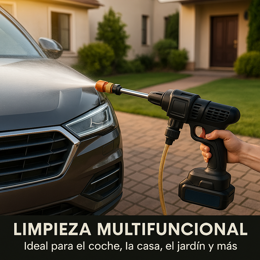 Pistola alta presión profesional portátil doble bateria