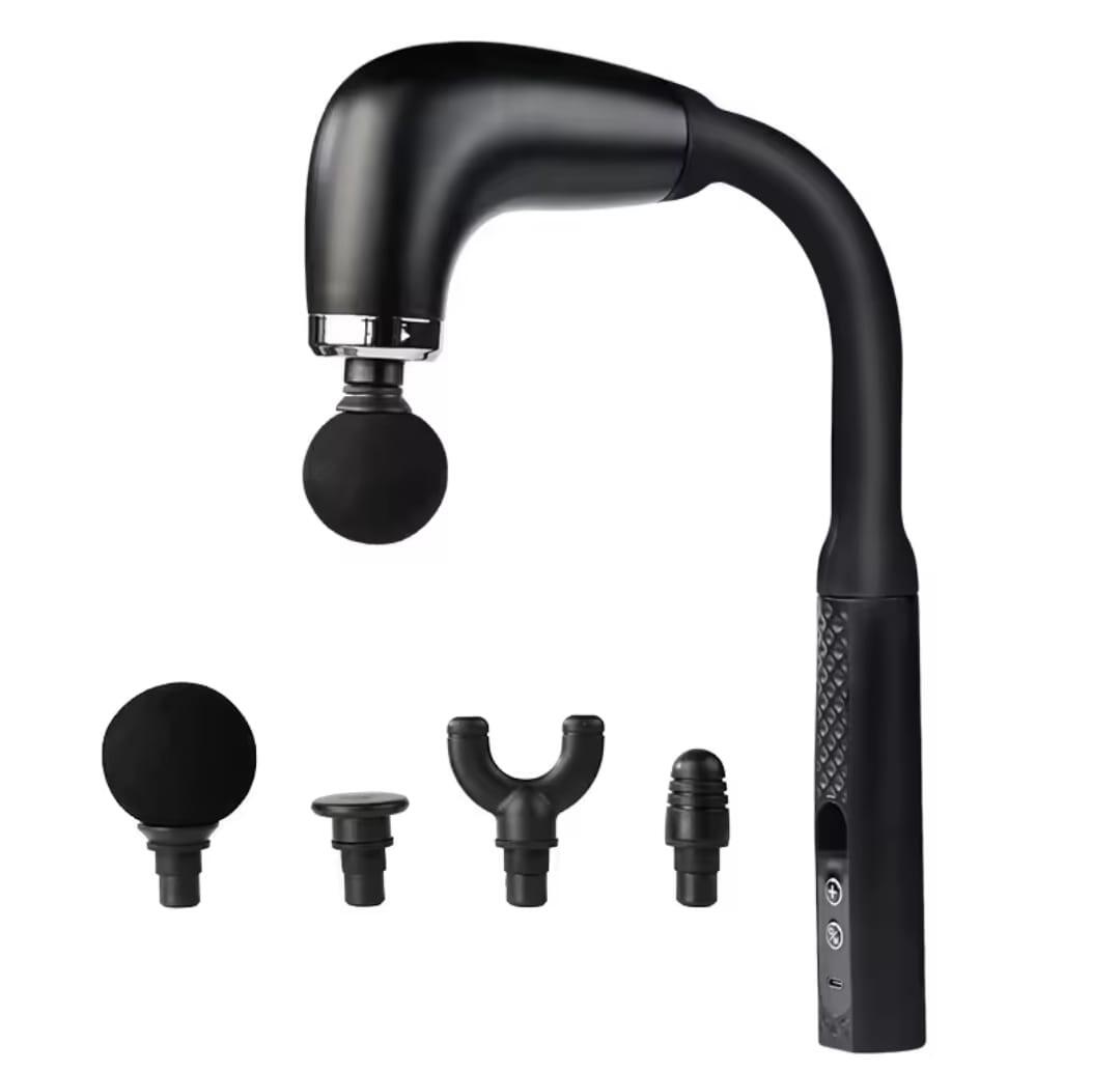 Pistola de masaje muscular en forma de U