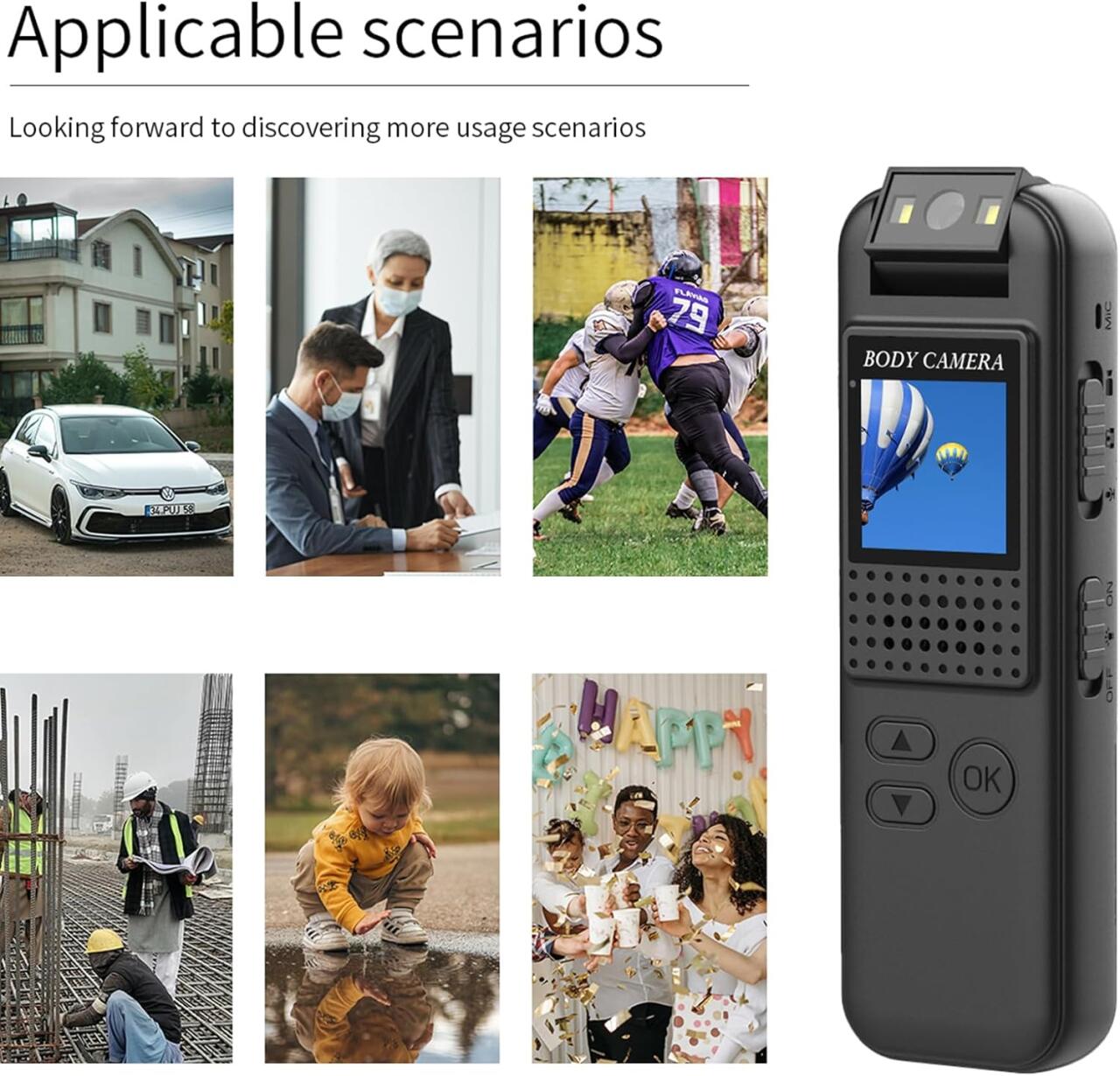 Body Camara HD - Seguridad Portatil En Alta Definicion