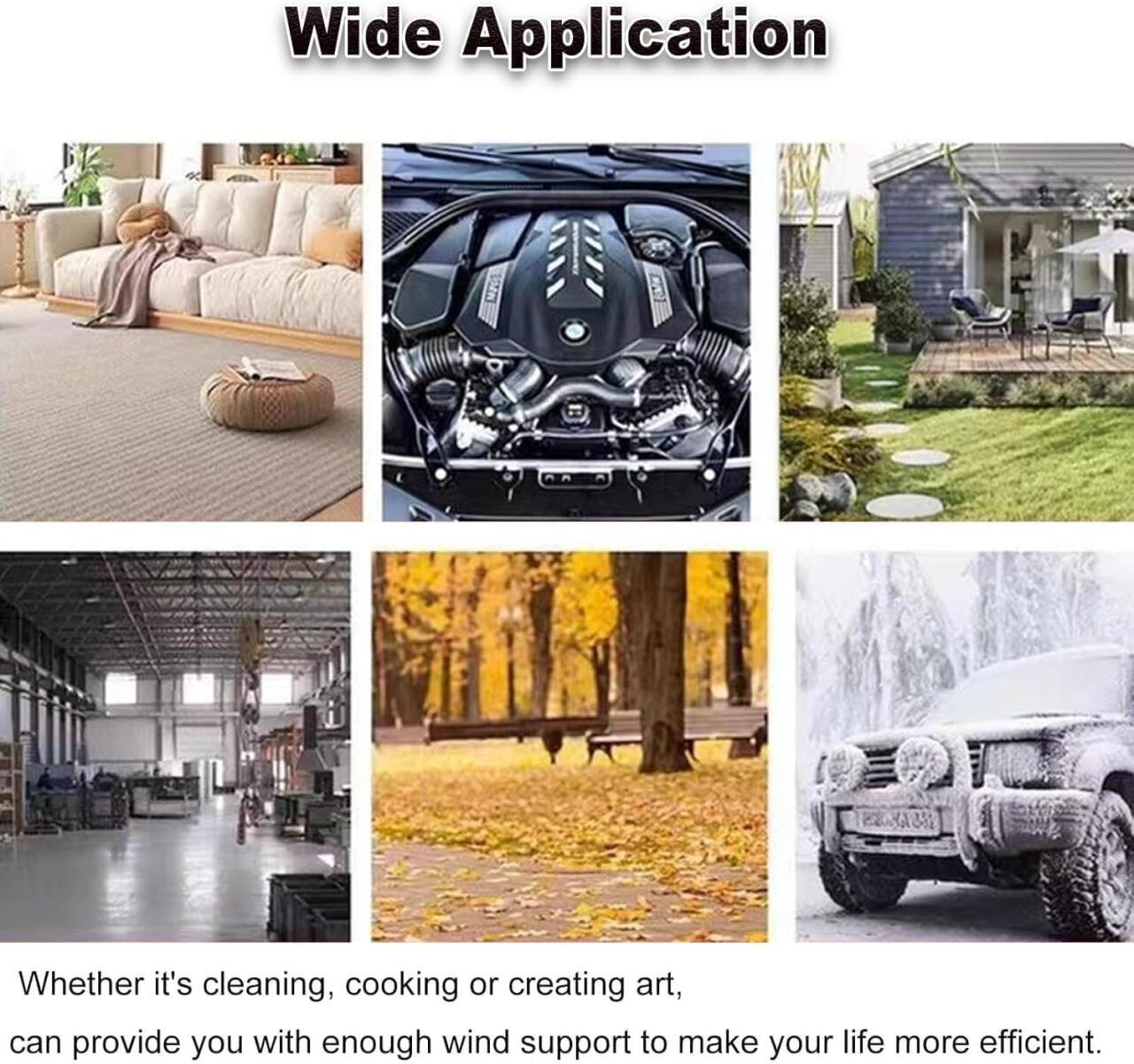 Soplador de aire potente + una bateria | soplador de polvo eléctrico de mano de 130,000 rpm, mini ventilador