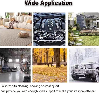 Soplador de aire potente + una bateria | soplador de polvo eléctrico de mano de 130,000 rpm, mini ventilador